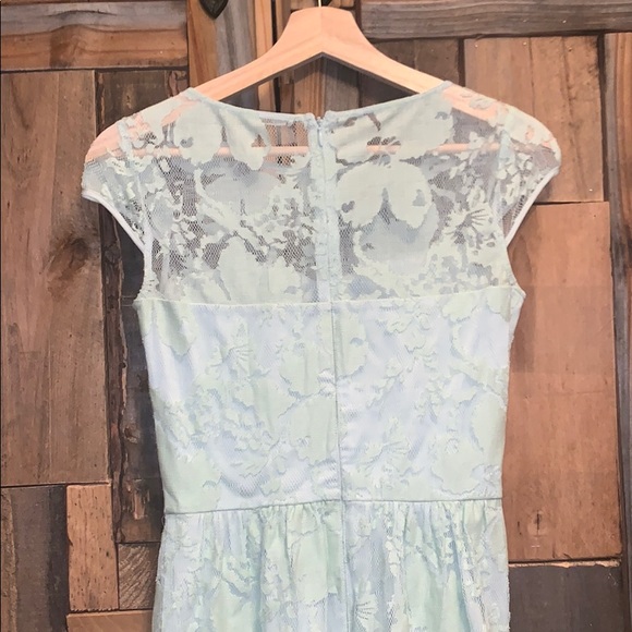 Mint Lace Dress - Picture 4 of 4